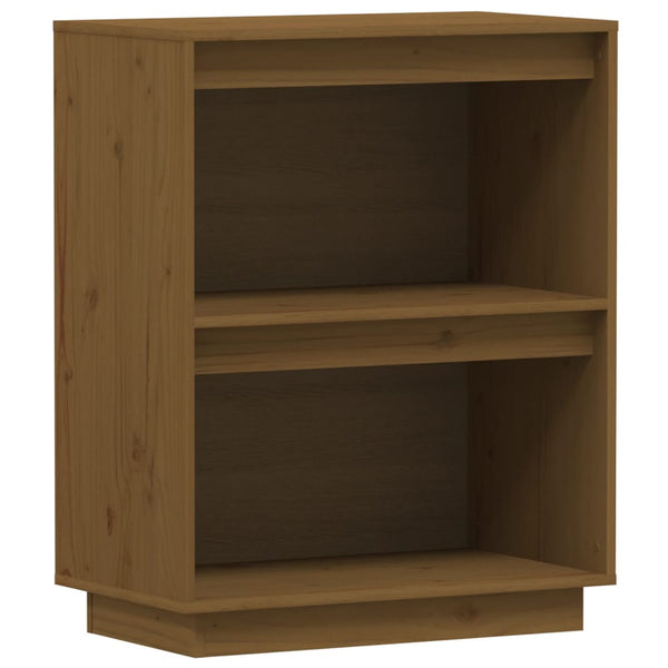 Honigbrauner Beistellschrank Kiefer Massivholz 60x75 cm