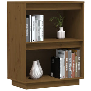 Honigbrauner Beistellschrank Kiefer Massivholz 60x75 cm