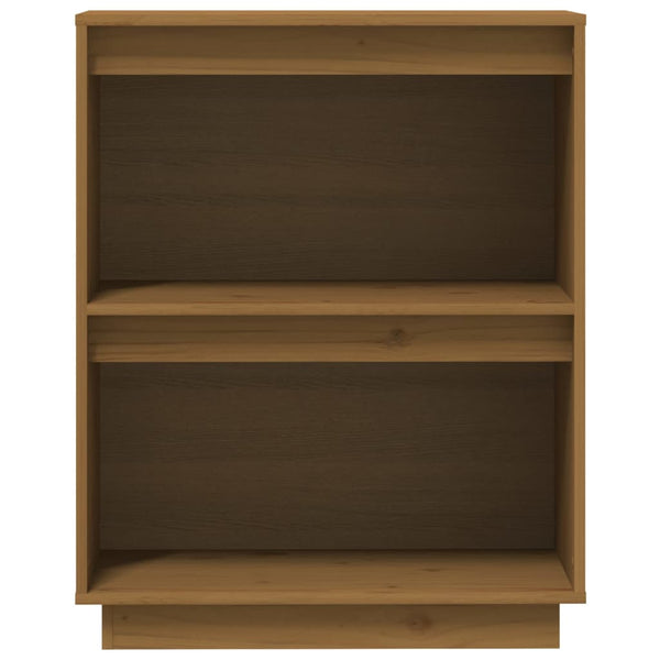 Honigbrauner Beistellschrank Kiefer Massivholz 60x75 cm