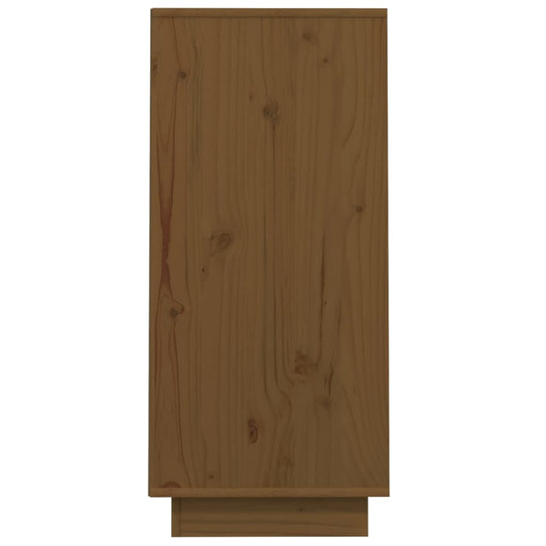 Honigbrauner Beistellschrank Kiefer Massivholz 60x75 cm