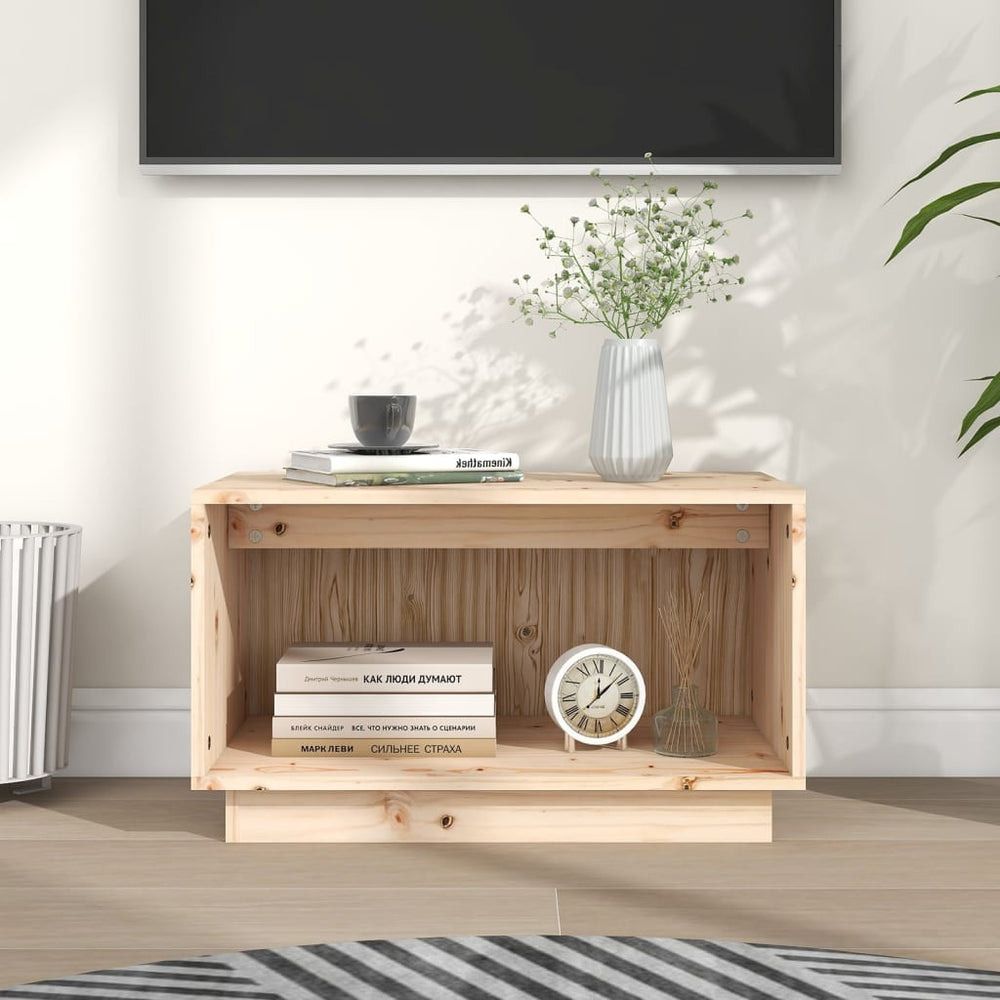 vidaXL TV Cabinet 60x35x35 cm Solid Pine Wood