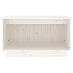 Weißer TV-Schrank Kiefer Massivholz 60x35x35 cm