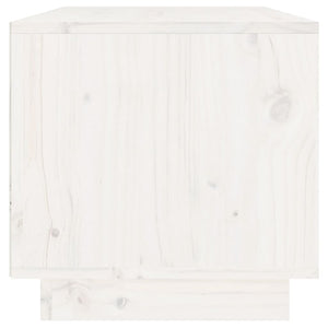 Weißer TV-Schrank Kiefer Massivholz 60x35x35 cm