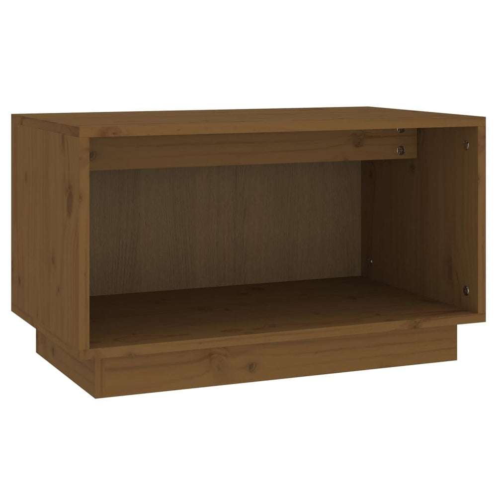 vidaXL TV Cabinet Honey Brown 60x35x35 cm Solid Pine Wood