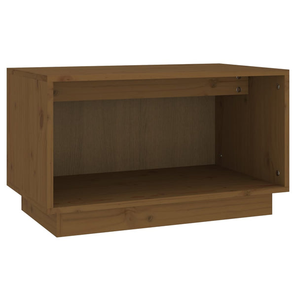 TV-Schrank Honigbraun Kiefer Massivholz 60 cm