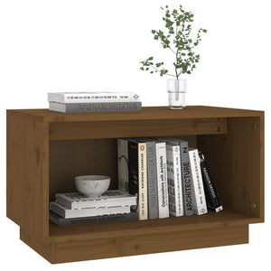 TV-Schrank Honigbraun Kiefer Massivholz 60 cm
