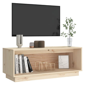 TV-Schrank Kiefer Massivholz 90 cm