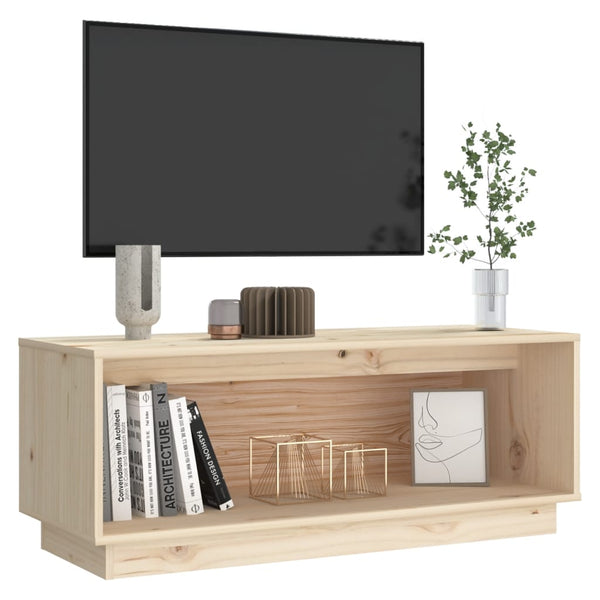 TV-Schrank Kiefer Massivholz 90 cm