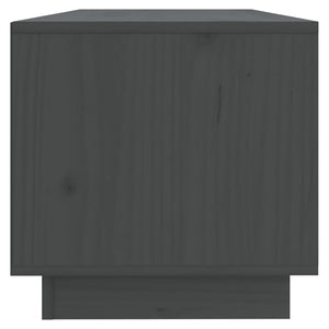 Grauer TV-Schrank 90cm Kiefer Massivholz