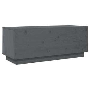 Grauer TV-Schrank 90cm Kiefer Massivholz