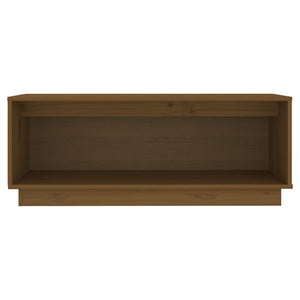 TV-Schrank Honigbraun, Kiefer Massivholz, 90 cm
