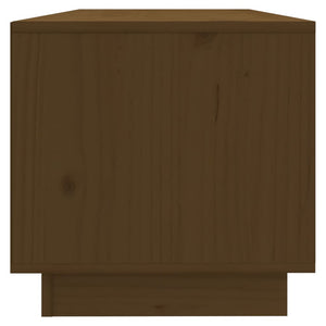 TV-Schrank Honigbraun, Kiefer Massivholz, 90 cm