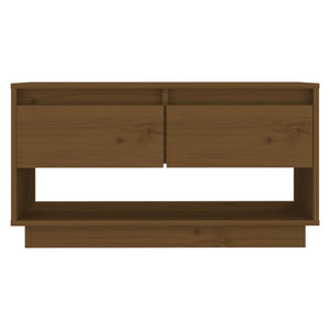 TV-Schrank Honigbraun Kiefer Massivholz 74 cm