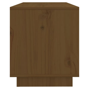 TV-Schrank Honigbraun Kiefer Massivholz 74 cm