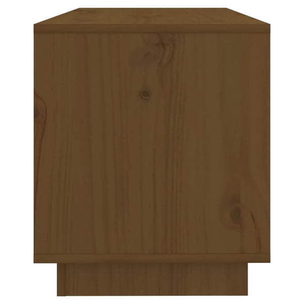 TV-Schrank Honigbraun Kiefer Massivholz 74 cm