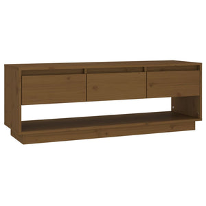 TV-Schrank Honigbraun Kiefer Massivholz