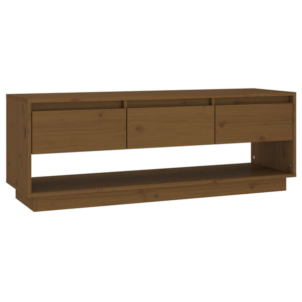 TV-Schrank Honigbraun Kiefer Massivholz