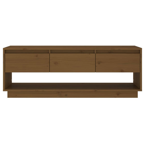 TV-Schrank Honigbraun Kiefer Massivholz