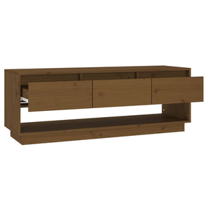 TV-Schrank Honigbraun Kiefer Massivholz