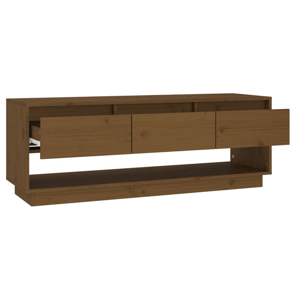 TV-Schrank Honigbraun Kiefer Massivholz