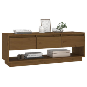 TV-Schrank Honigbraun Kiefer Massivholz