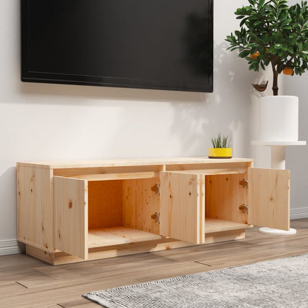 TV-Schrank Kiefer Massivholz 110 cm