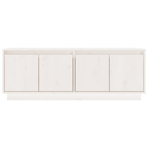 Weißer TV-Schrank Kiefer Massivholz 110cm
