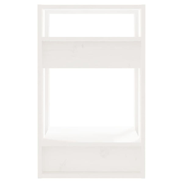 Weißes Kiefer Bücherregal/Raumteiler 41x57cm