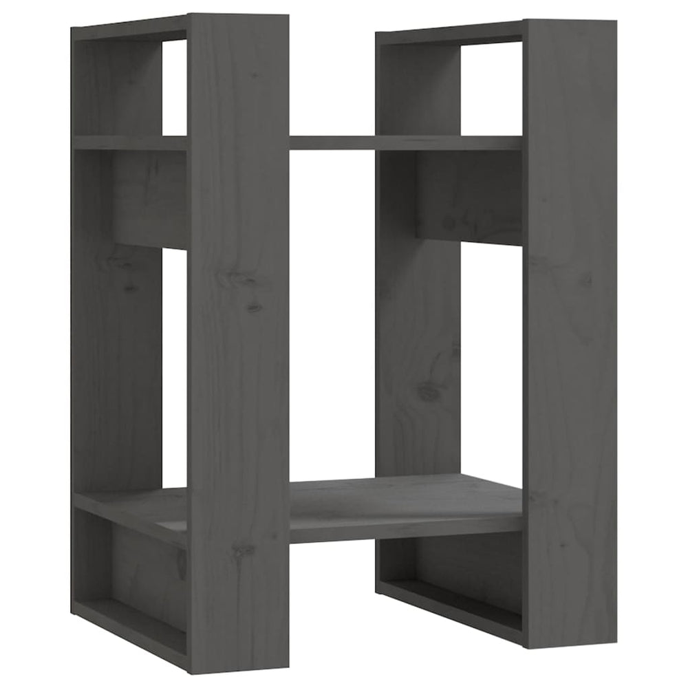 vidaXL Étagère/Séparateur de pièce gris 41x35x57 cm pin massif