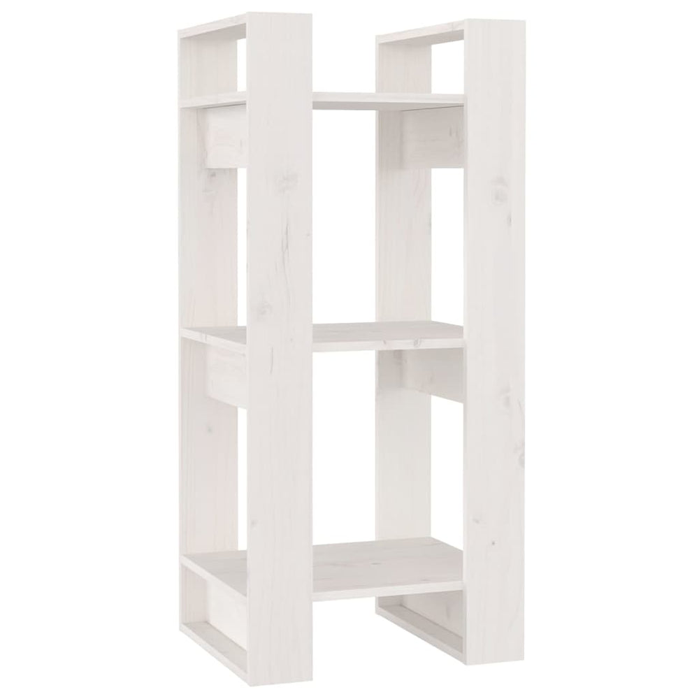 vidaXL Bibliothèque/Séparateur de pièce Blanc 41x35x91 cm Bois de pin massif