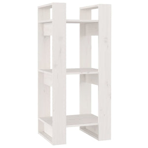 vidaXL Bibliothèque/Séparateur de pièce Blanc 41x35x91 cm Bois de pin massif