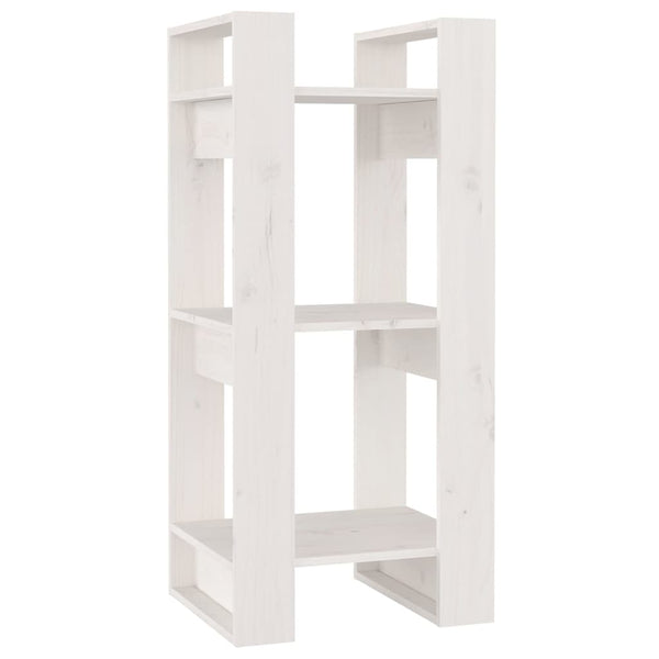 vidaXL Bibliothèque/Séparateur de pièce Blanc 41x35x91 cm Bois de pin massif