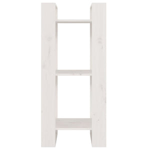 vidaXL Bibliothèque/Séparateur de pièce Blanc 41x35x91 cm Bois de pin massif
