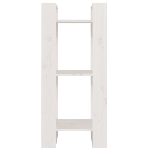 vidaXL Bibliothèque/Séparateur de pièce Blanc 41x35x91 cm Bois de pin massif