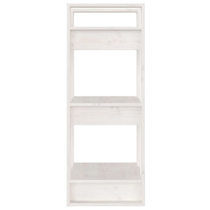 vidaXL Bibliothèque/Séparateur de pièce Blanc 41x35x91 cm Bois de pin massif
