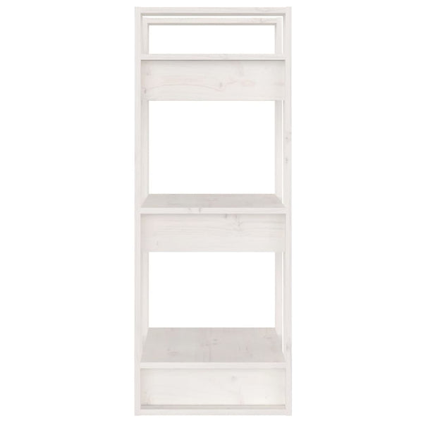 vidaXL Bibliothèque/Séparateur de pièce Blanc 41x35x91 cm Bois de pin massif
