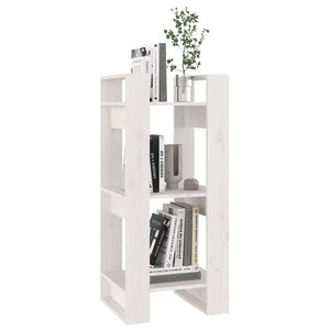 vidaXL Bibliothèque/Séparateur de pièce Blanc 41x35x91 cm Bois de pin massif