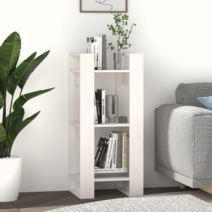 vidaXL Bibliothèque/Séparateur de pièce Blanc 41x35x91 cm Bois de pin massif