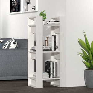 vidaXL Bibliothèque/Séparateur de pièce Blanc 41x35x91 cm Bois de pin massif