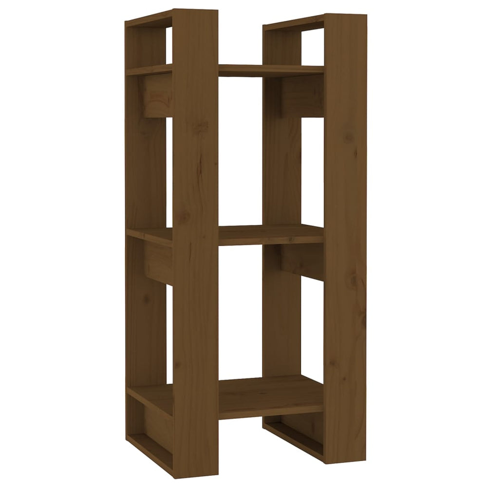 Bücherregal Honigbraun Massivholz 91cm