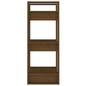 Bücherregal Honigbraun Massivholz 91cm