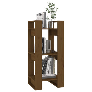 Bücherregal Honigbraun Massivholz 91cm