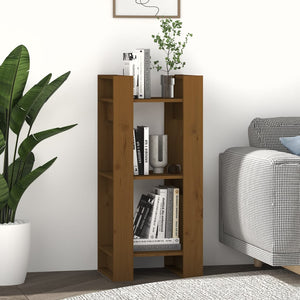 Bücherregal Honigbraun Massivholz 91cm