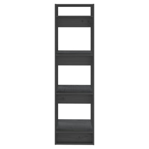 Graues Kiefer Massivholz Bücherregal/Raumteiler