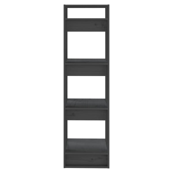 Graues Kiefer Massivholz Bücherregal/Raumteiler