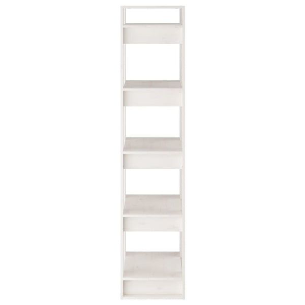 Weißes Kiefer Bücherregal Raumteiler 41x35x160cm