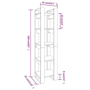Bücherregal Honigbraun Kiefer Massivholz 160cm