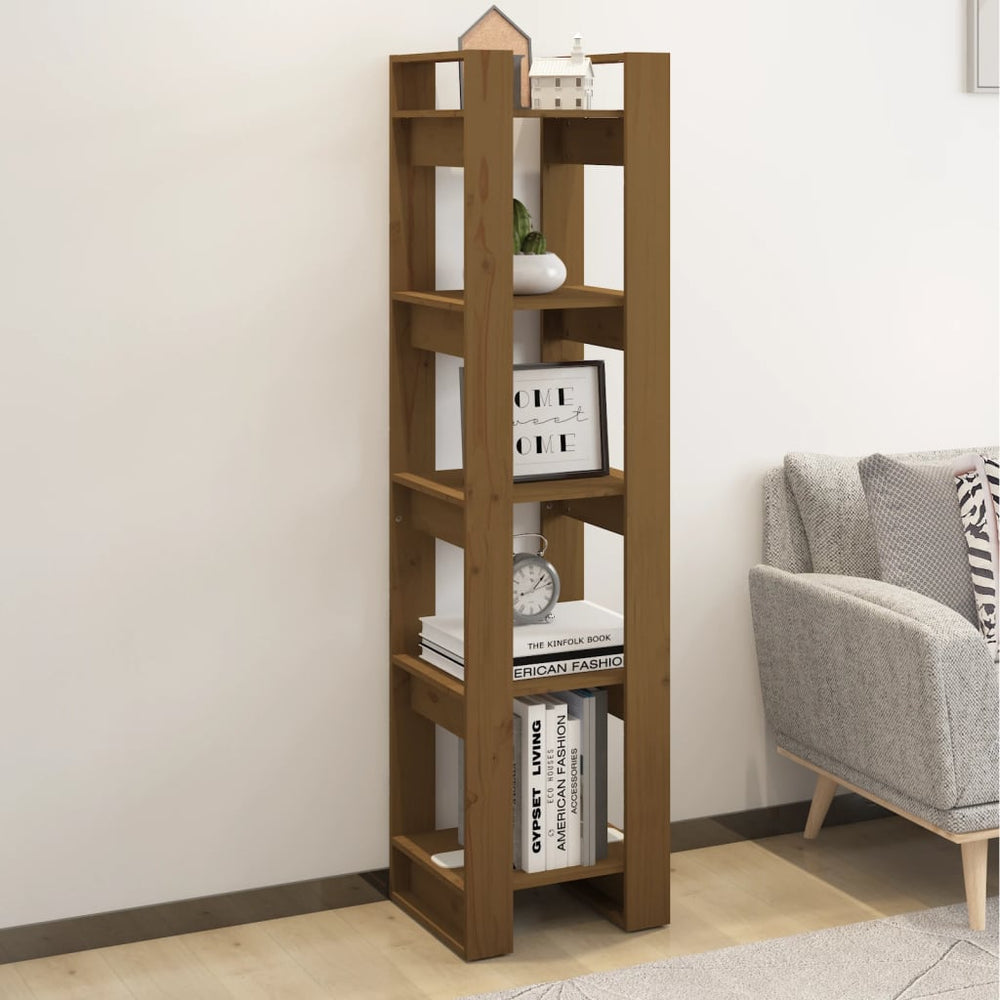 vidaXL Étagère/Séparateur de pièce marron miel 41x35x160 cm pin massif
