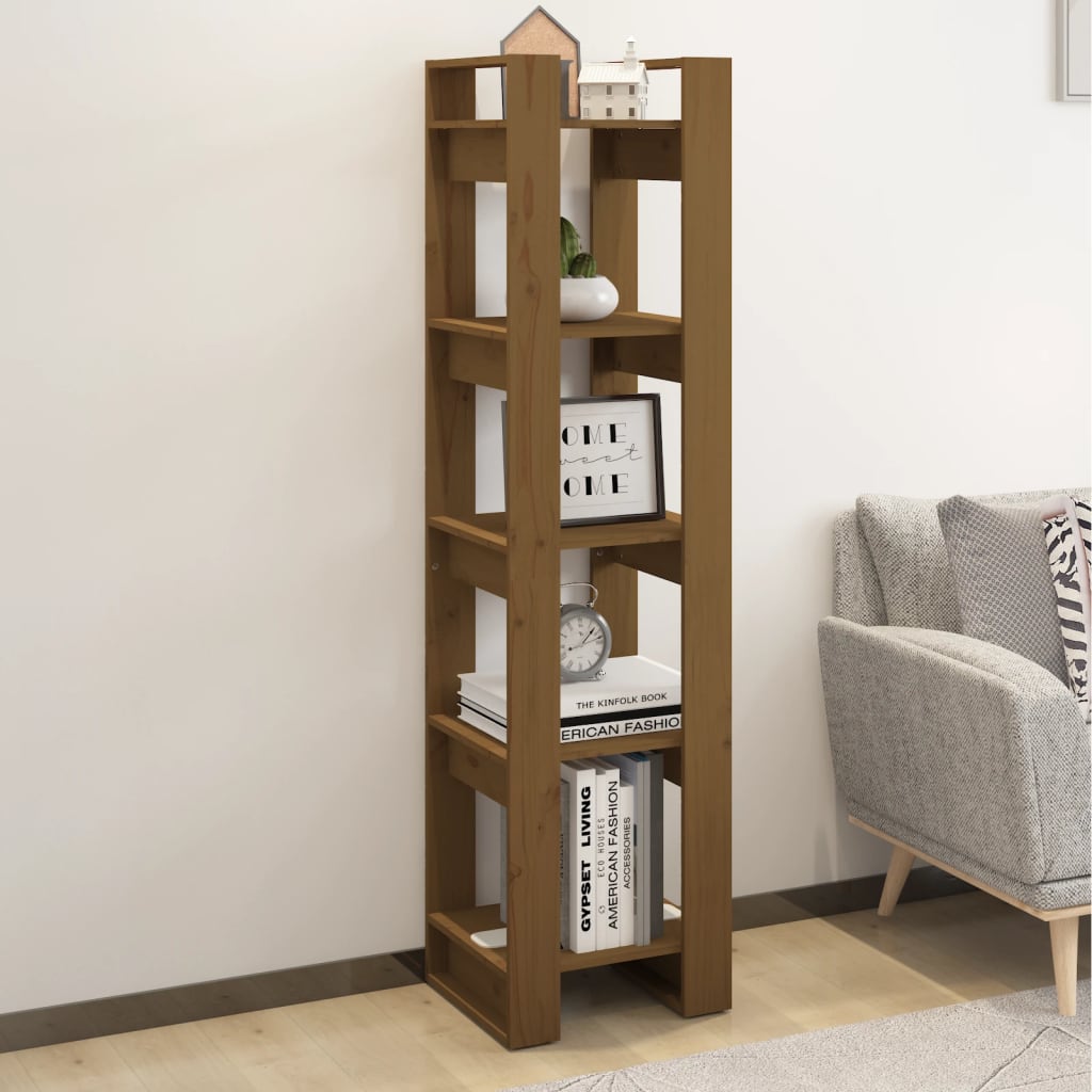 Bücherregal Honigbraun Kiefer Massivholz 160cm