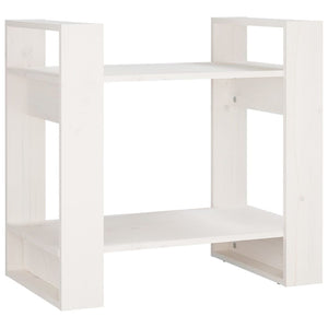 Bücherregal Raumteiler Weiß Kiefer Massivholz 60cm